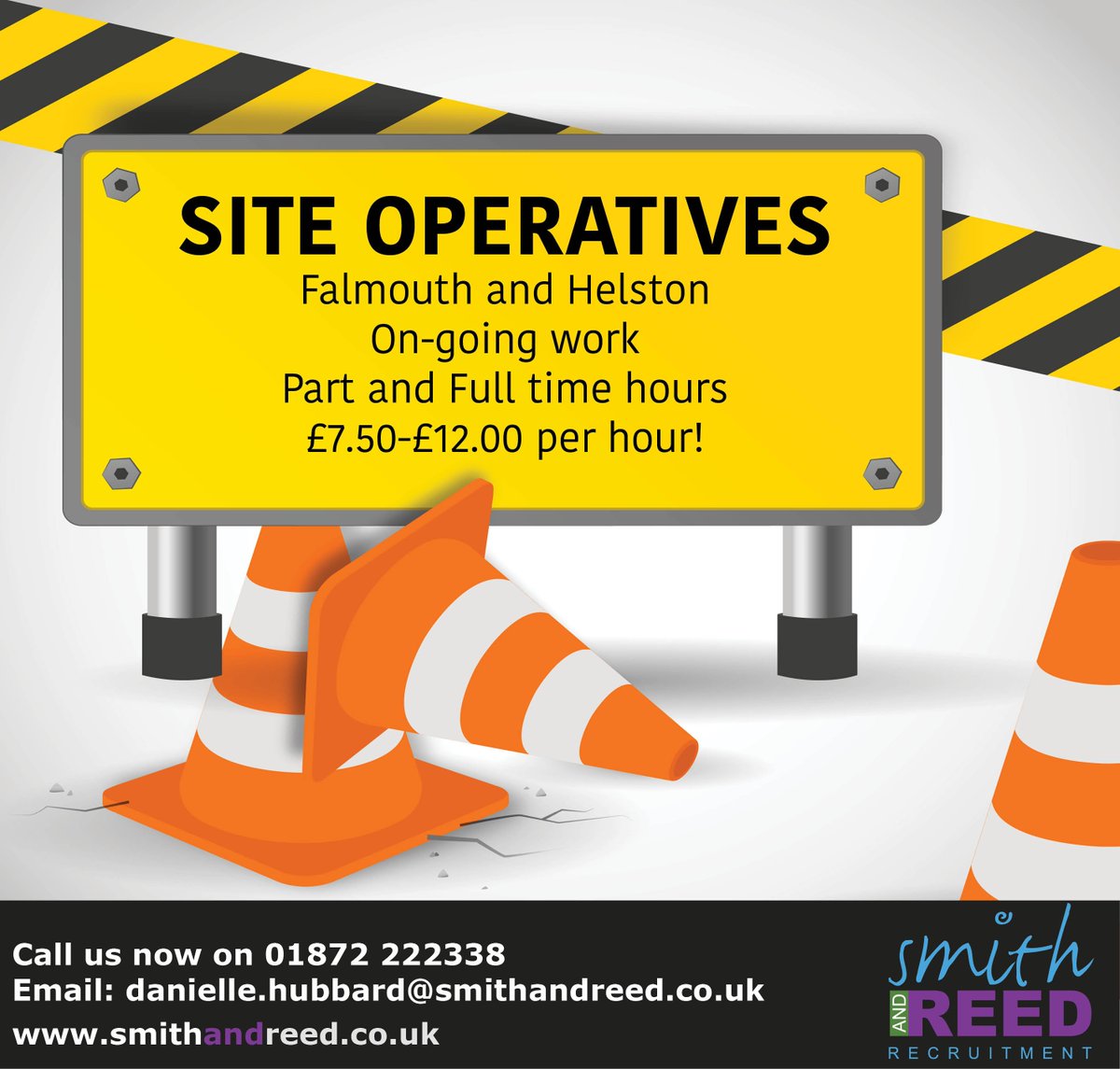 On-going work available in Falmouth and Helston! #ongoingwork #JobsinCornwall #hiring #siteoperatives