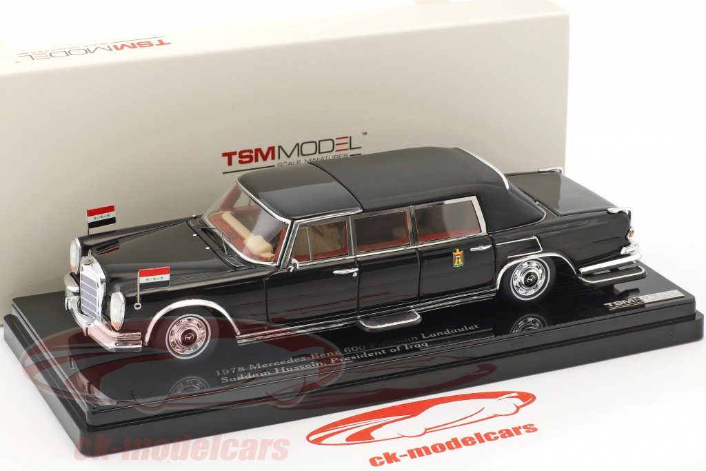 CkModelcars's tweet image. #MercedesBenz 600 #Pullmann #Landaulet #SaddamHussein 1978 #modelcars #modellautos scale 1:43 by #TSM #TrueScale ck-modelcars.de/de/eur/p/41667…