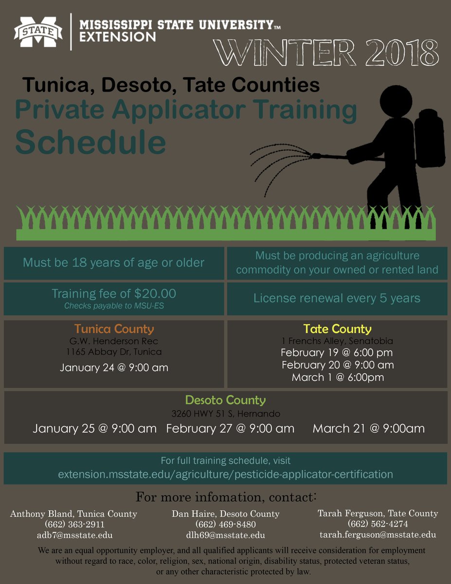 TateCountyExt's tweet image. Lots of #mscrop meetings coming up soon for Tate, Desoto, &amp;amp; Tunica Counties. Be sure to join us! #MSUext