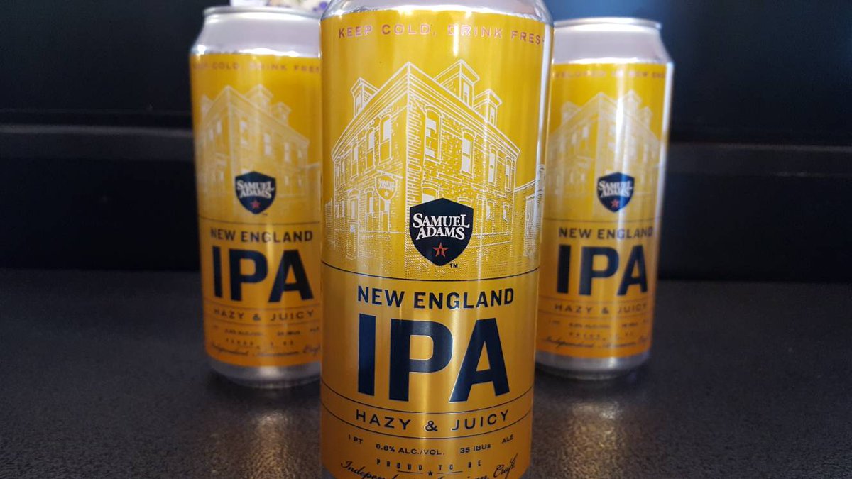 BusaBurlington's tweet photo. #Hazy #Juicy and from our hometown heroes @SamuelAdamsBeer their #NEIPA is crafted to impress! #gottatryit #newtothebu #haze4days #juicebomb https://t.co/LApJMzl1Bk