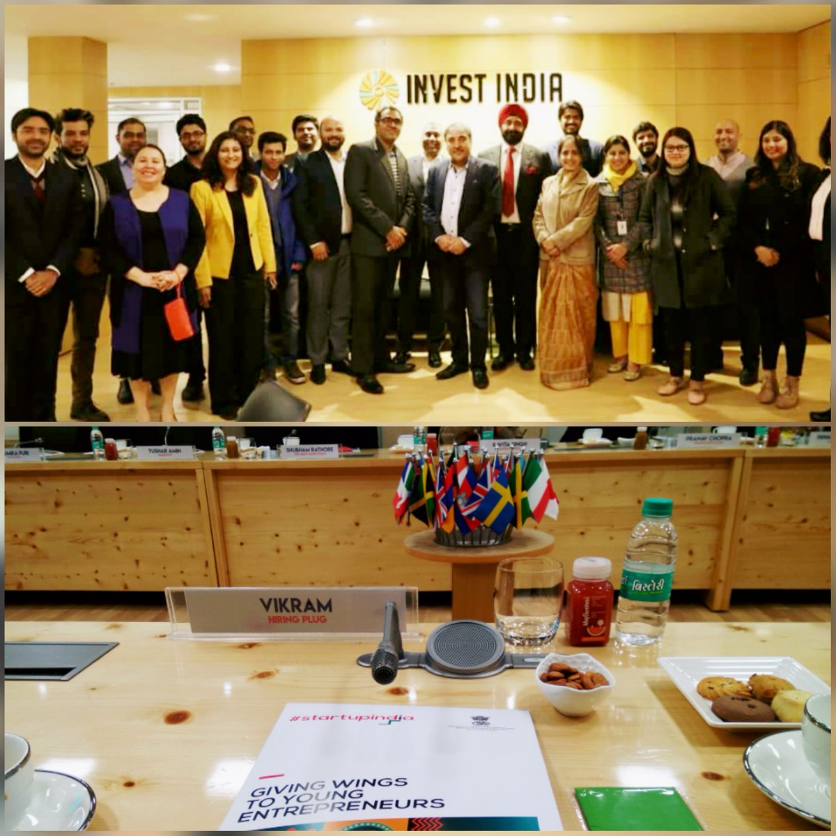 Thank you <a href="/startupindia/">Startup India</a> &amp; <a href="/investindia/">Invest India</a> for a very insightful session. It was also a pleasure to meet <a href="/DeepakBagla_/">Deepak Bagla</a>, fellow entrepreneurs &amp; Doctor Khosla <a href="/pkkhosla/">Pradeep Khosla</a>, Chancellor UC San Diego and learn about his mission. #startupindia #Entrepreneurs
<a href="/hiringplug/">hiringplug™</a>