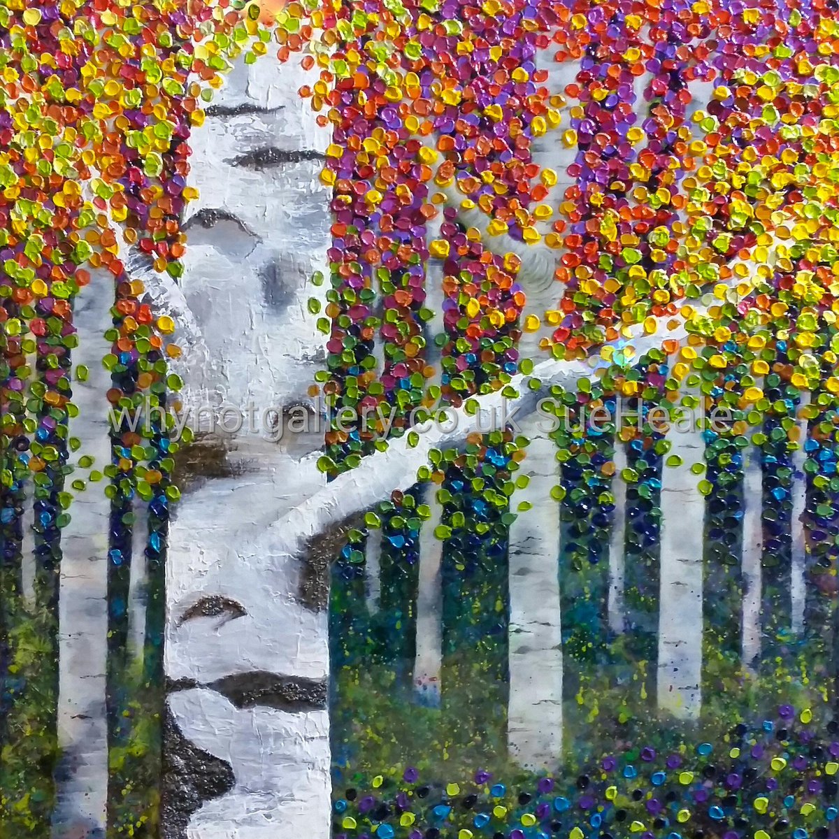 New original work now in the gallery by the fantastic #SueHeale.
Visit our upstairs gallery to see more.
#originalart #pictures #britishmade #woods #silverbirch #trees #birchtrees #whynotgallery #burtonupontrent #getvocalaboutlocalburton #loveburton  #staffordshire #derbyshire