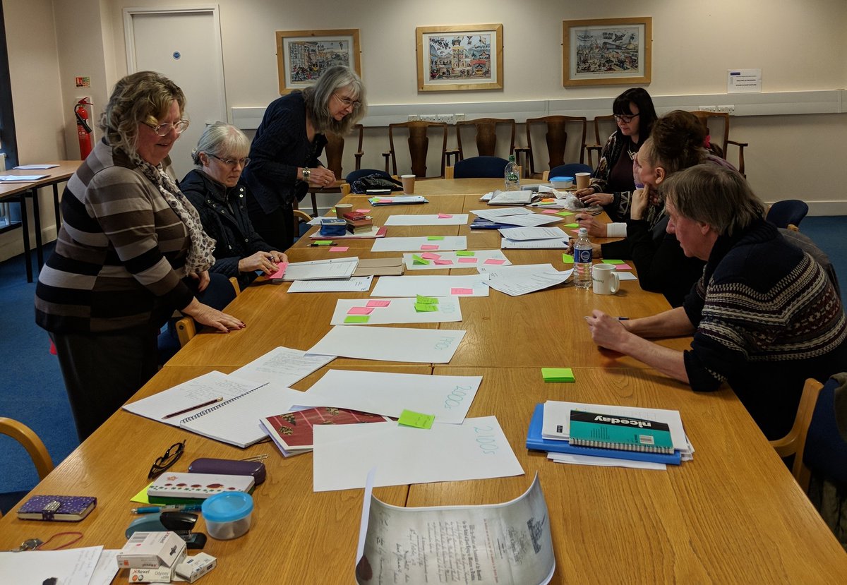 NHSat70's tweet image. Fantastic day with our Manchester #volunteers reviewing the #oralhistories we have collected so far for our upcoming temporary exhibition. Full details soon!!  #cocuration #NHS70 #hlffunded