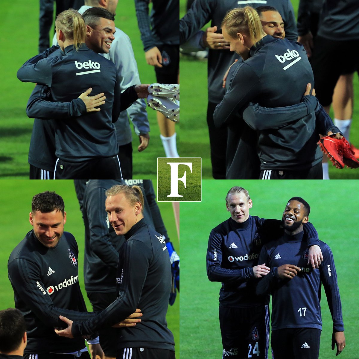 Vida, yeni takım arkadaşlarıyla. (Fanatik)