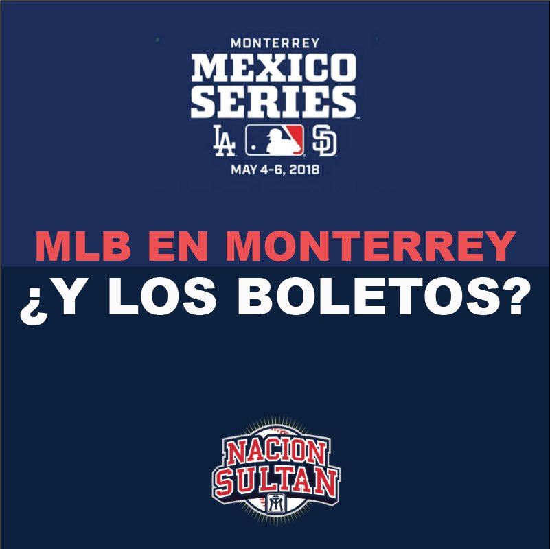 NacionSultan's tweet photo. ¿Para cuando la venta de boletos? A 4 meses, no sabemos precio ni localidades. Será que se canceló @WillieMty #MéxicoMLBSeries https://t.co/CWohRoWou8