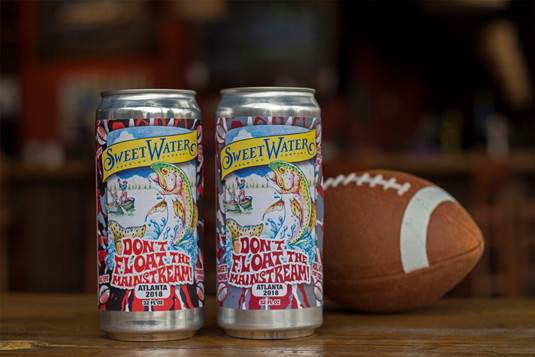 Whoa! <a href="/sweetwaterbrew/">SweetWater Brewery</a> is throwing down with custom 32-oz cans for Alabamans and Georgians for purchase in the taproom starting today at 4:20 pm through the brewery’s game watching party on Monday; the crowler can and 32-oz fill of any beer on tap! Not mad at that! @TuckerBerta