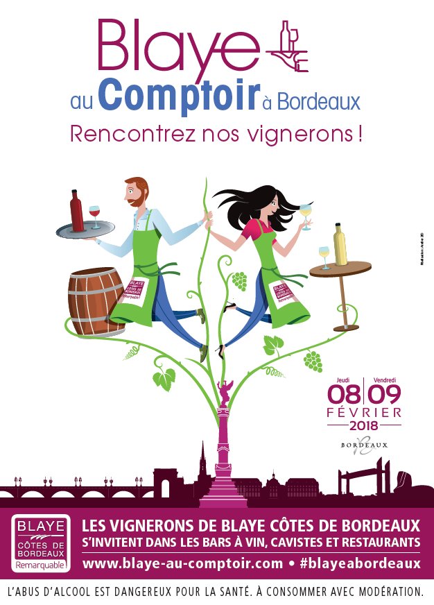 VinBlaye's tweet photo. [SAVE THE DATE] #Blaye au Comptoir revient à @Bordeaux les jeudi 8 et vendredi 9 février prochains ! Serez-vous présent ? 😁 #vinblaye #blayeabordeaux
👉 https://t.co/RZQq7Wn89o 
@sudouest @hautegironde_ @TerredeVins @LaRVF_mag @VinsdeBordeaux @cotes2bordeaux https://t.co/R90XswjGI5