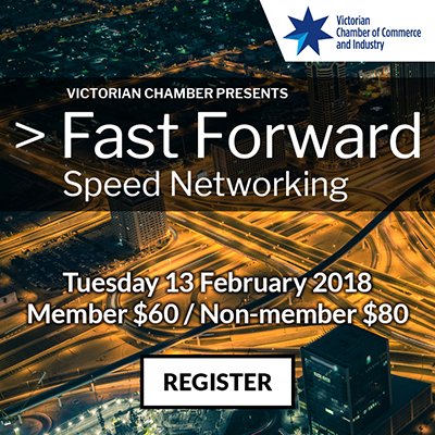 vicchamber's tweet photo. Expand your professional network this year &amp; meet many like-minded individuals,  at our highly successful Fast Forward speed networking event on 13 Feb. Register now >> https://t.co/jHHHDlDvVq #VCPFF https://t.co/67yg8bgMws
