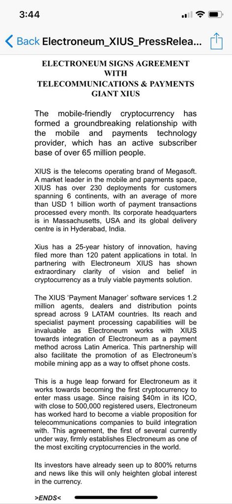 ali74874556's tweet photo. @Vincenzo1592 @officialmcafee ETN agreement with XIUS https://t.co/1WEgmM5mOl