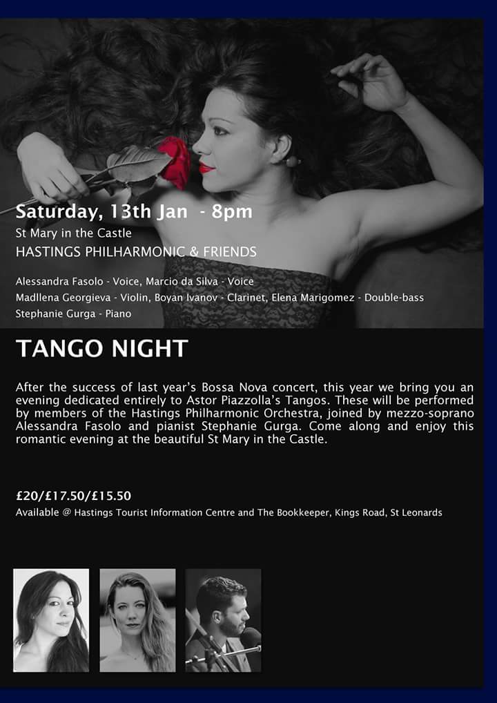 Experience something entirely new in #EastSussex NEXT SATURDAY. Visit #Hastings &amp; come to <a href="/MaryintheCastle/">St Mary inthe Castle</a>, 8pm for an evening of Astor Piazzolla Tangos performed #live in a romantic setting with candles &amp; wine. Don't miss it!⚘ <a href="/bexhillmuseum/">Bexhill Museum</a> <a href="/RyeINews/">Rye News</a> <a href="/1066Tweets/">1066 Tweets</a> <a href="/Leweslibrary/">Lewes Library</a>