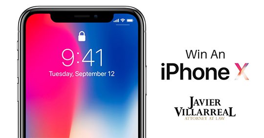 villarreal_law's tweet photo. π£GIVEAWAY TIME!!!π£ We are giving away 3 iPhone X π! All 3 winners will be randomly selected on January 31. Please visit the LINK IN OUR BIO and Enter Code: 0424
GOOD LUCK!!!π€πΌπ€πΌ βοΈSTAY TUNED FOR MORE GREAT NEWS!!!π #giveaway #jvlawfirm #ifight4u #brownsvilletx https://t.co/yH0J8KXxCf