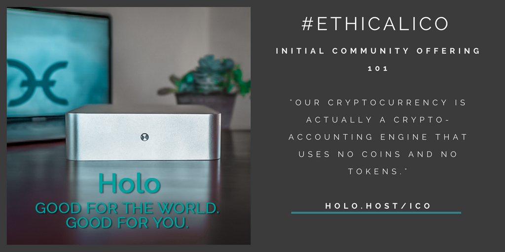 H_O_L_O_'s tweet photo. In less than 4 days our ICO whitelisting opens. What are we up to? Read our series of posts by @emalinus4 about our intent. Initial Community offering 101: https://t.co/63yTOs82t2 - start here and follow our blog for more.
#helloHolo #EthicalICO
Good for the world. Good for you. https://t.co/KE6DJdwLlS