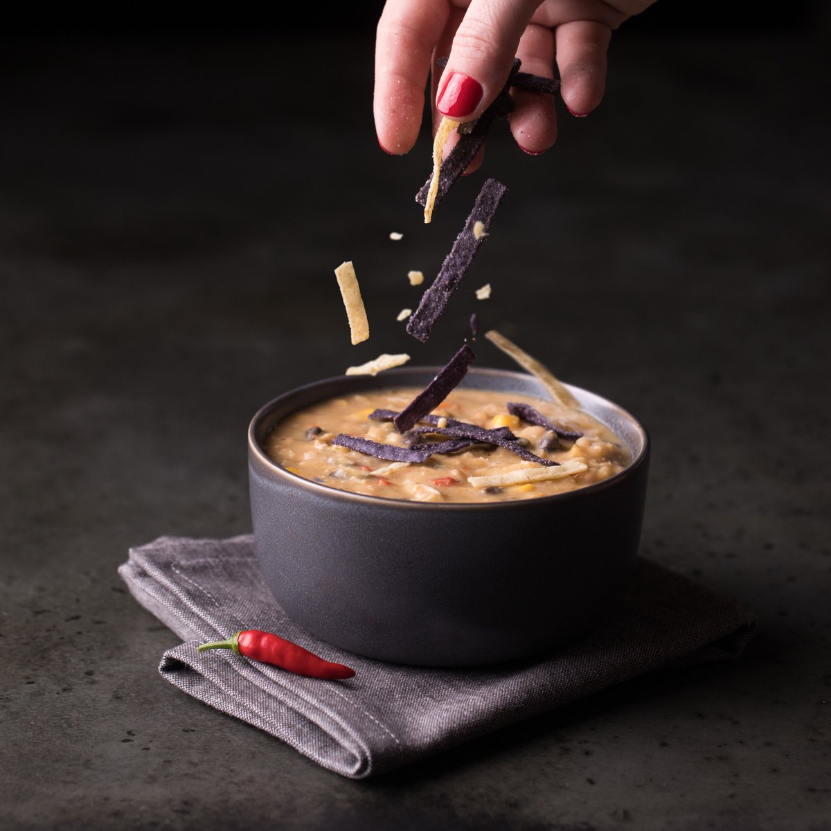 CFACrossroads's tweet photo. Warm and cozy, with a sprinkle of happiness. #ChickenTortillaSoup https://t.co/Aj5RUaar3h