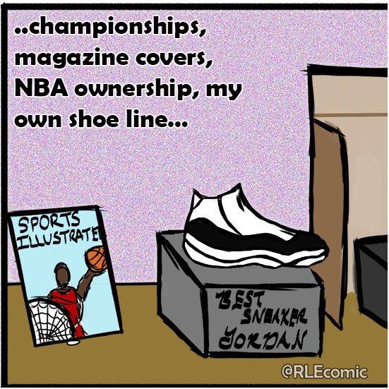 rlecomic's tweet photo. Jordan’s legacy. (Updated cuz @Rekka_Pryde shat on my trophy art last time. lol)
#sadjordan #cryingjordan #webcomic #roastedlikeever #jordan #legacy #sucksbeingreducedtoameme https://t.co/U9vucEFLtF