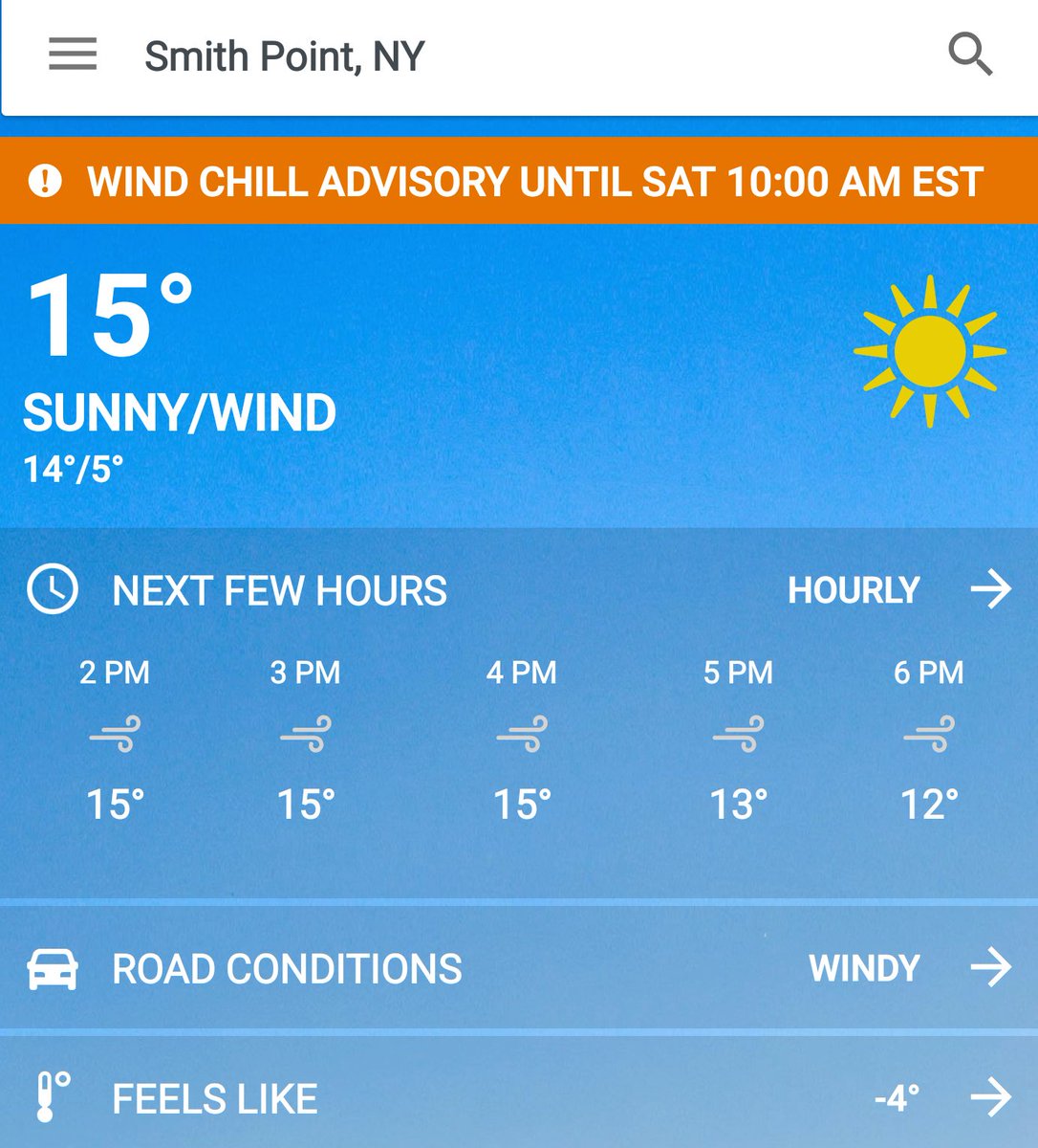 kevin_havern's tweet photo. Smith Point, Long Island NY - Great South Bay frozen. 15° feels like -4° @RyanDavidsonWX @wunderground @LeeGoldbergABC7 #ColdLongIsland #SmithPoint https://t.co/It0TmGY0AL
