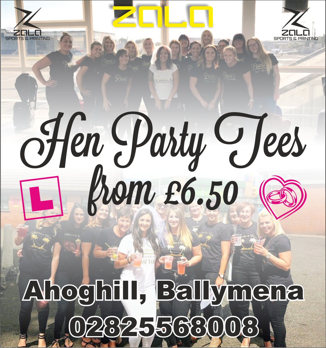 Hen Party Tees @ Zala

Ahoghill, Ballymena
02825568008