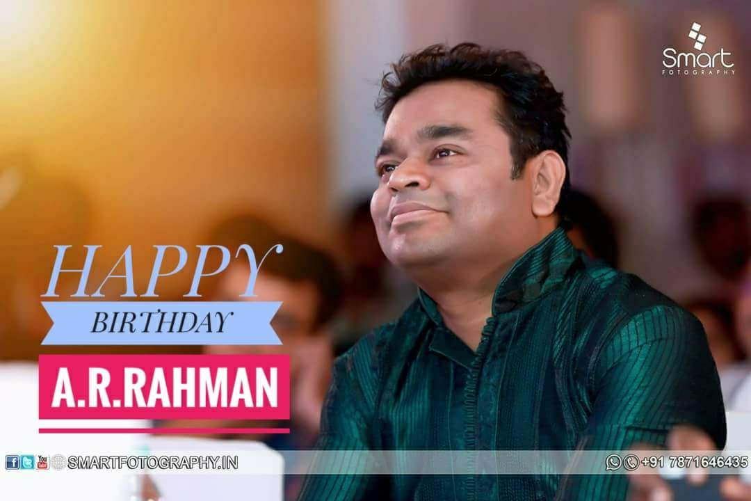 Indian music director a.r.rahman sir 51th very very happy birthday sir 