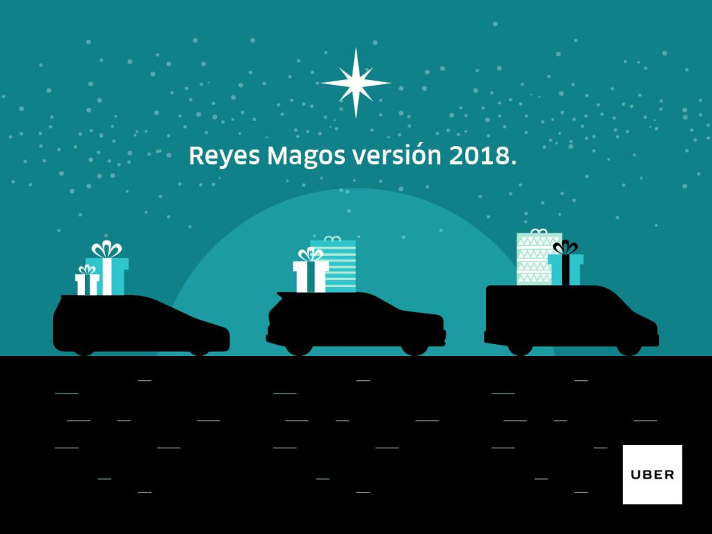 Uber_MEX's tweet photo. Si hubieran viajado en Uber habrían llegado más rápido y con más regalos 🐪 🐘  🐴 🎁 https://t.co/XRuknxcfxE