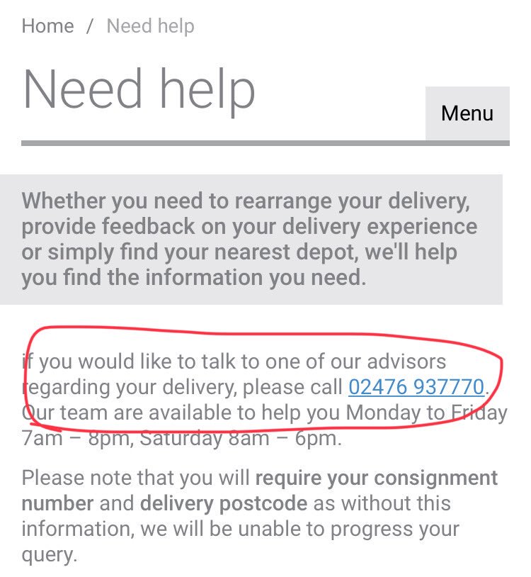 djlittlelee's tweet photo. @officialukmail why does your website say I can speak to someone but the phone number is a purely automated system with only a few options? Waited for hrs to find out the parcel is back at the depot and I can’t get it redelivered until Monday when it’s your fault! https://t.co/2usHlqcF8g