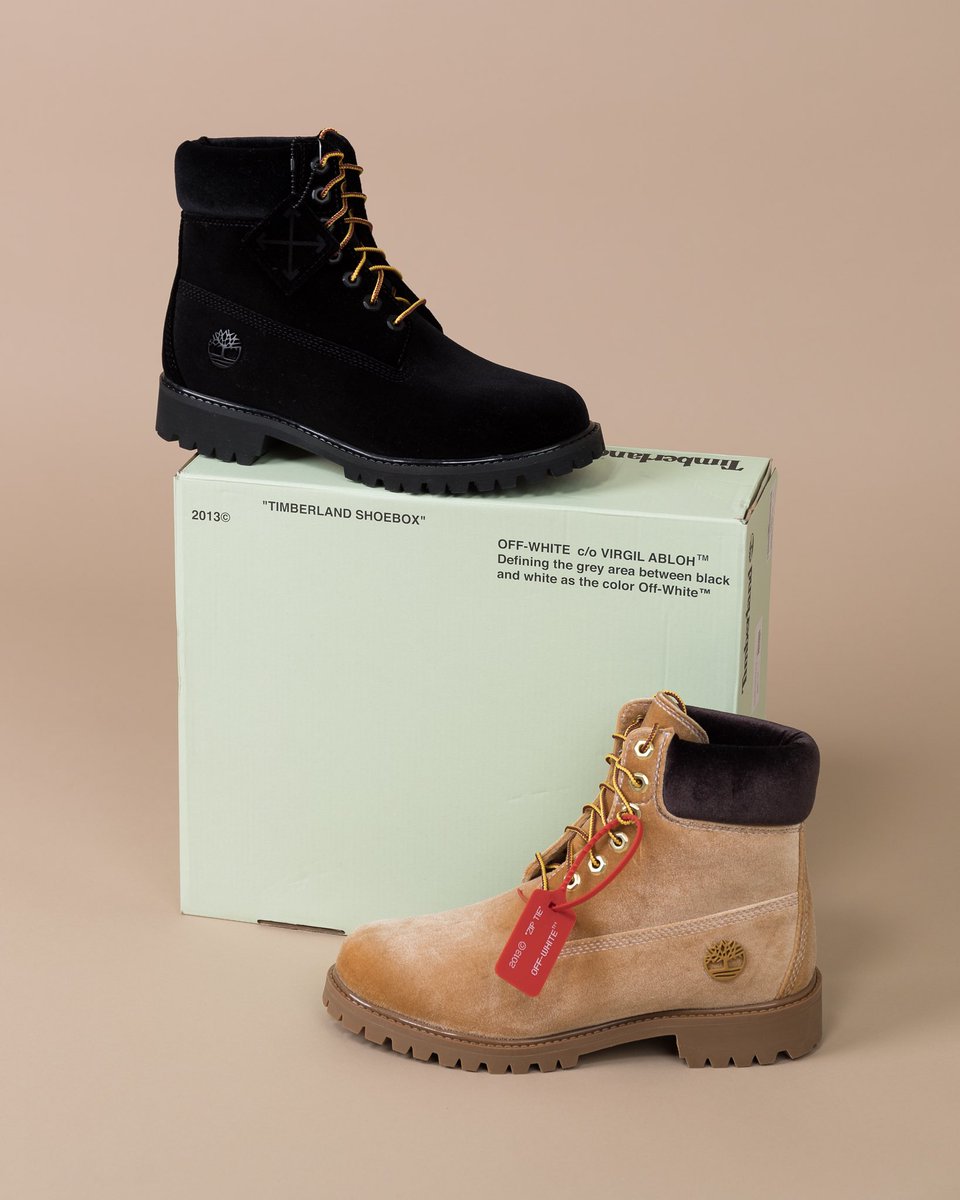 off white timberland black