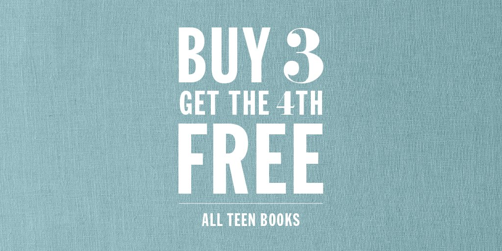 IndigoTeen's tweet photo. Need a new read? Buy 3, Get the 4th FREE on all Teen Books! In-store only. Ends Jan 8. See store associate for details. https://t.co/ug0JF6wLYm