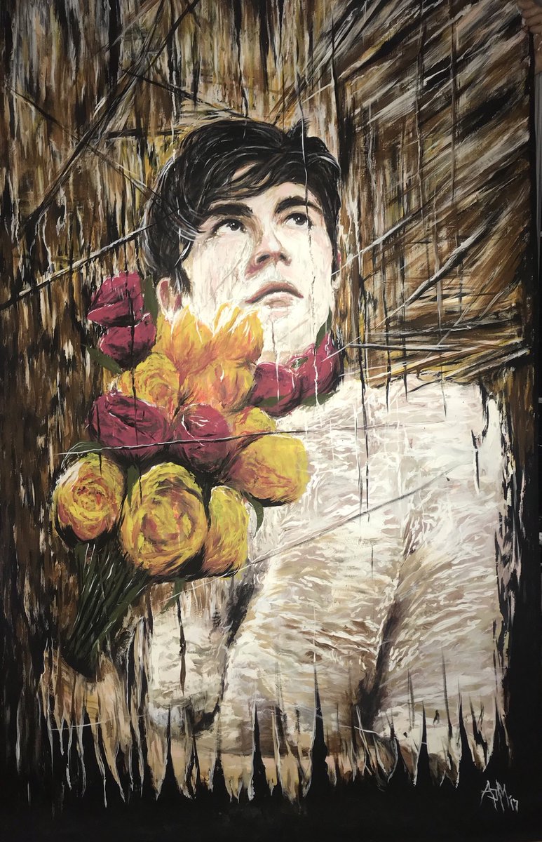 my uncle did this painting of <a href="/declanmckenna/">Declan McKenna</a> !!!!
-
-
based on the photo taken by @poppymarriott__