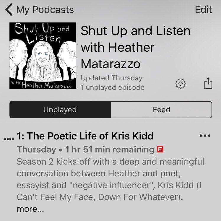 u guys! my lovely and incredibly brilliant friend @HeatherMatarazz recently interviewed me for season 2 of her podcast!! and it's out now!! i'm so excited! 💞 #ShutUpAndListenWithHM - itunes.apple.com/us/podcast/1-t…