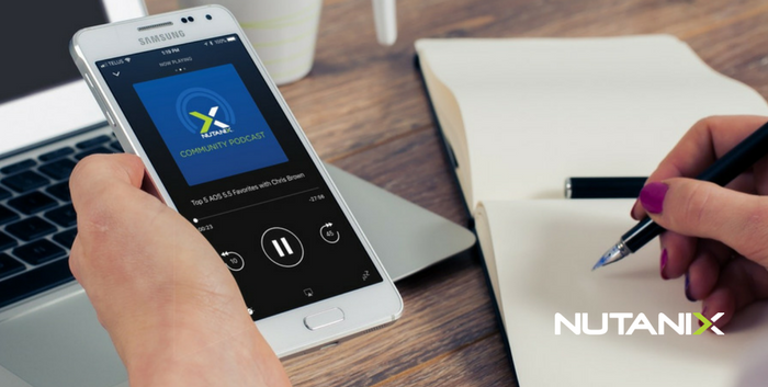 mike_roberts's tweet photo. It's podcast time. In this edition of the "Nutanix Community Podcast", Dwayne and Chris chat about AOS 5.5 and their thoughts on the top 5 favorite released features. https://t.co/duzhy1pJfB https://t.co/KB6jzfRVRZ