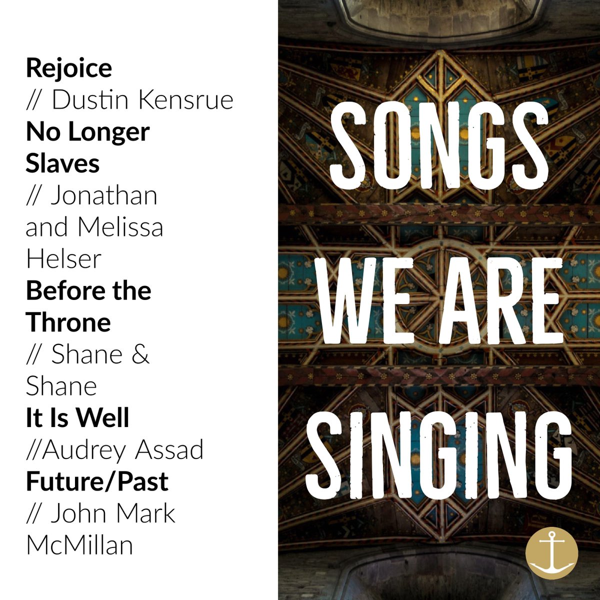 anchorchurchal's tweet photo. We would love to have you join us for our worship gathering this Sunday at 10:30! Here is what we will be singing. #KnowJesus #MakeHimKnown. https://t.co/KLCqkXloCa