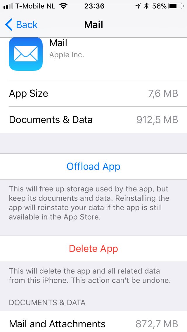 Rodand's tweet photo. Which use does #offloadapp feature has in new iOS? App size is NOT d issue! Data &amp; cache is &amp; I just can’t believe that not even #iOS11 has got this figured while Android has a simple “device maintenance” 1 click “clean now” to remove unnecessary data! @AppleSupport #applefailure https://t.co/TwilPS2CQ2