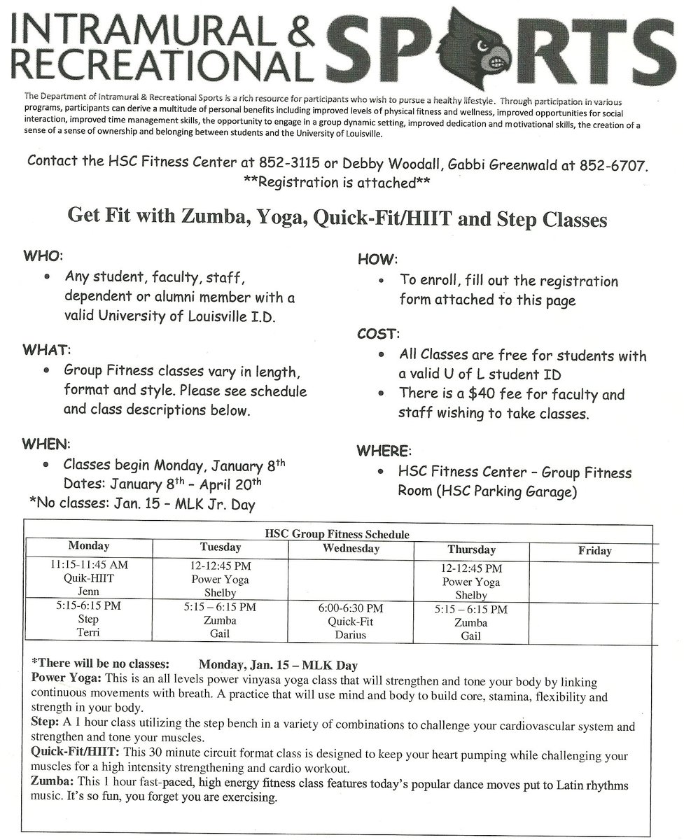 hscfitnessctr's tweet image. Group Fitness Classes start this upcoming Monday, January 8th! Come join us! 
#ClassIsBackInSession #HealthyCards