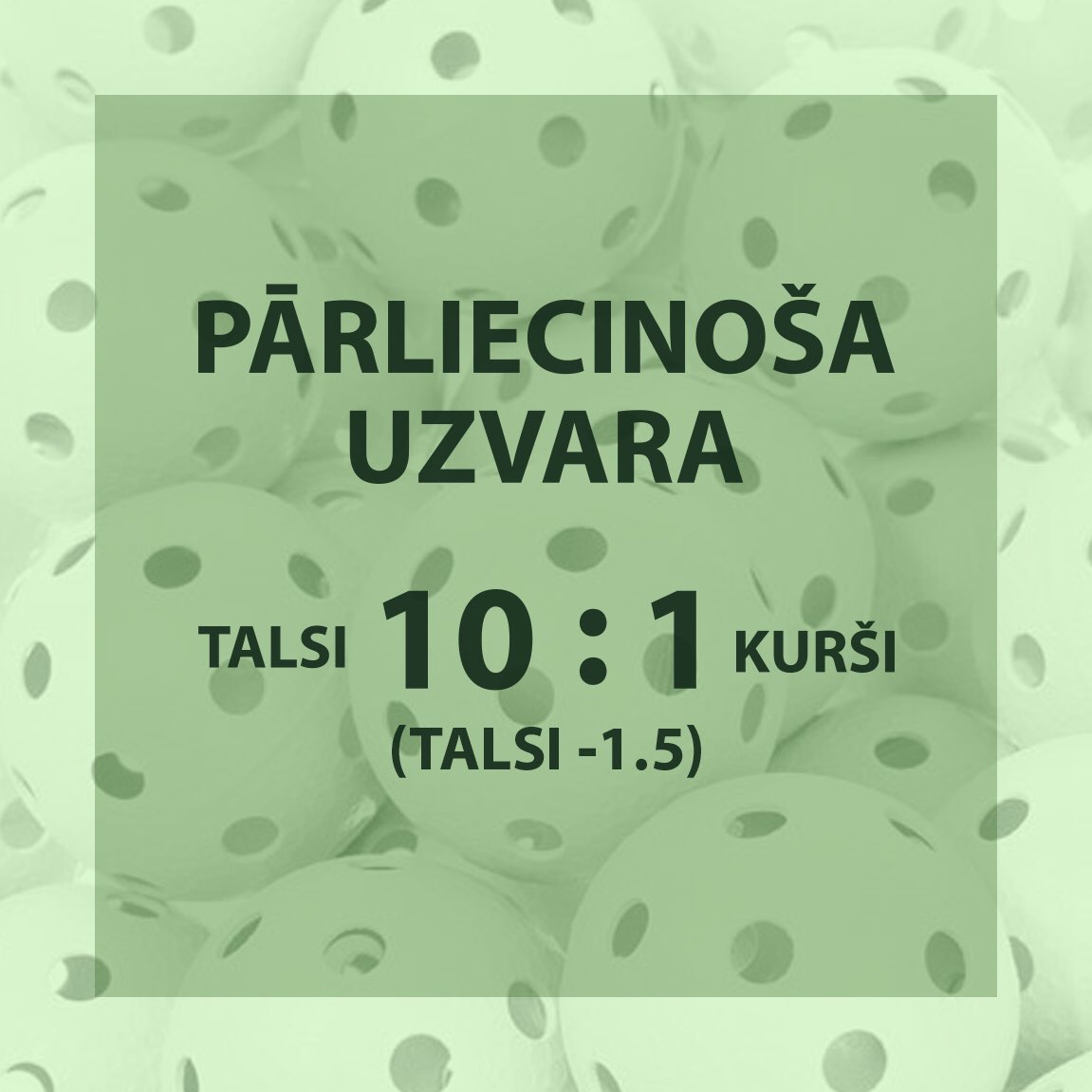 Uzvara!💶 Nākamas Latvijas florbola prognozes jau rīt!😎#floorball #florbols
