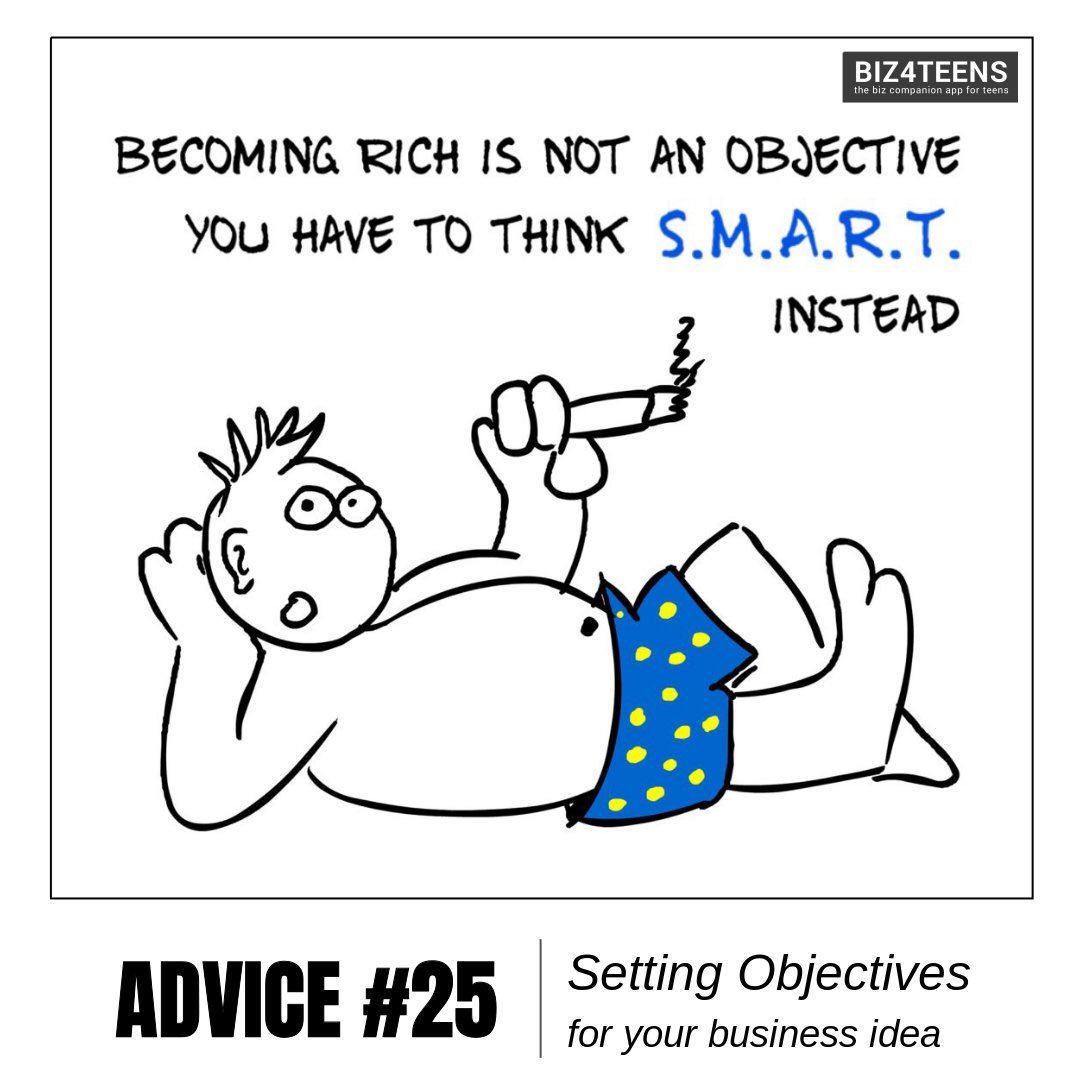 Biz4Teens's tweet image. Becoming rich can be your ambition
But to achieve it you need to set SMART objectives

#smartobjectives #objectivesetting #goalsetting #youngentrepreneur #young #enterprising #entrepreneur #startup #community #beyourownboss #takecontrol #startnow #hardwork #millionaire #success