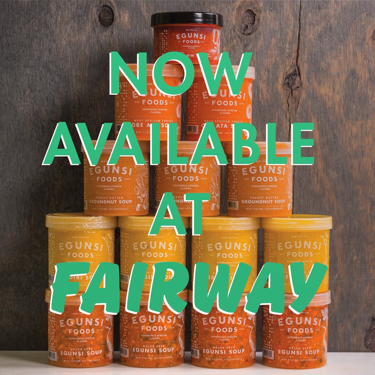N E W  S T O R E  A L E R T! We are super excited to announce you can now get your favorite West African Soups <a href="/fairwaymarket/">Fairway Market</a> Manhattan (except Kips Bay) and Red Hook Brooklyn #egunsifoods #experienceafricanflavors #newstorealert #soup