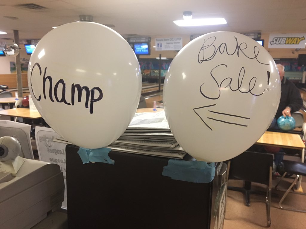 CHAMP_HC's tweet photo. Come play a game tonight at holiday bowl and snack on some baked goods!! Just tell them you're with CHAMP. Lots of fun to come #bootCHAMP https://t.co/lCro5DAx1x