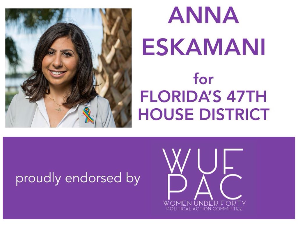 AnnaForFlorida's tweet photo. Thank you WUFPAC ~ Electing Young Women Leaders for your endorsement! #WUFPAC is a national political action committee that supports women forty years of age and under who are running for state and federal public office. Here's to electing more women to office! #OnwardWithAnna https://t.co/uexm06GWMN
