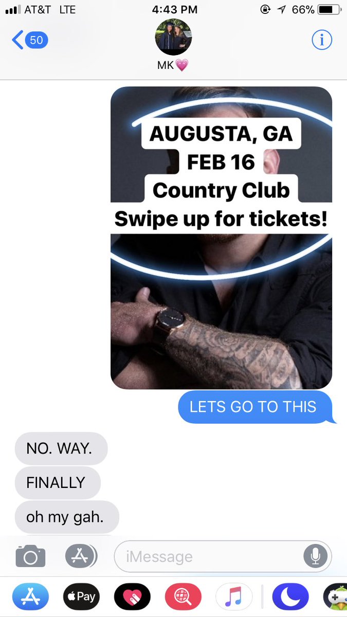 Meredith_Leigh's tweet photo. When @JonTLangston says he’s coming to the @AugustaCountry‼️❤️😭 @MKLMenger https://t.co/LIcPFQz5iL