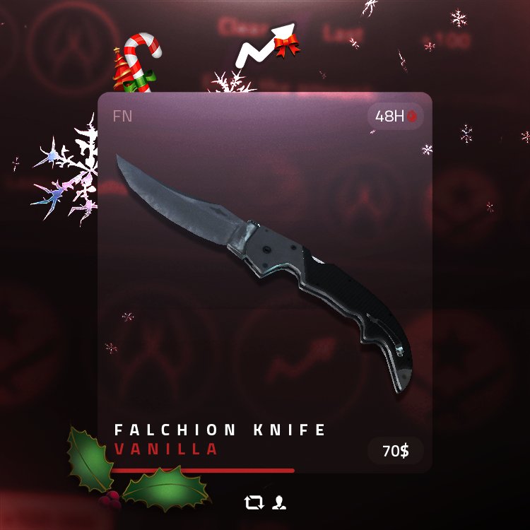 WEEKEND FALCHION KNIFE VANILLA GIVEAWAY 🗡️

To enter: 
👨‍👨‍👦 Tag at least 1 friend
📲 Follow us 
🔄 Retweet 
❤️ Like