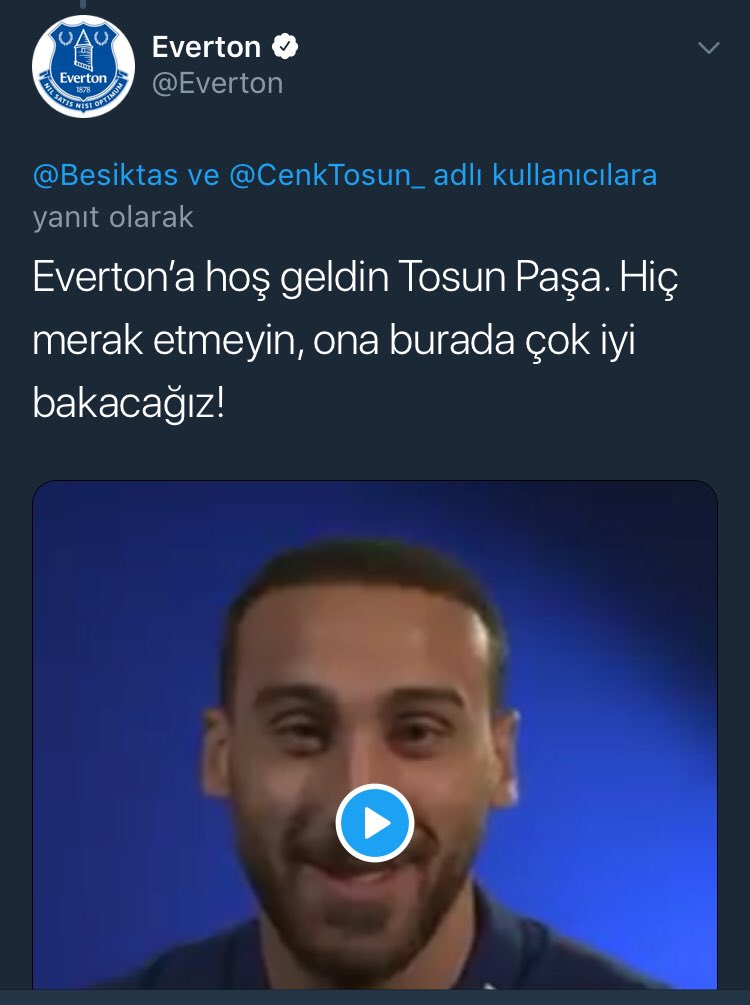 firatgunayer's tweet photo. Everton’dan Beşiktaş taraftarına.. https://t.co/XPZgm5IMbz