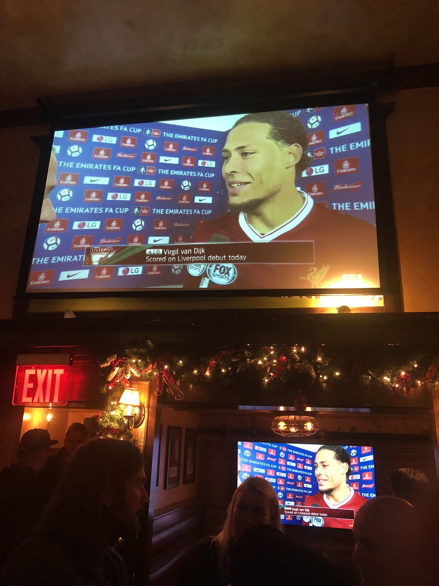 Thank you!!!!!! Worth the 75 million alone <a href="/VirgilvDijk/">Virgil van Dijk</a> not many score at the Kop end on their full debut 😉⚽️