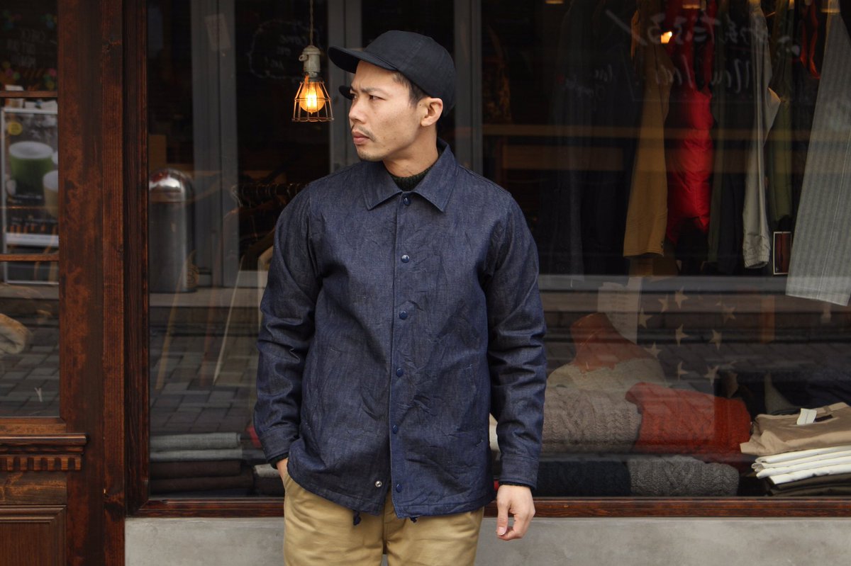 SMACLO's tweet photo. 【ブログ更新】
#ahehe 新作10oz INDIGO DENIMを使用し製作したコーチジャケット。シンプルに合わせやすく経年変化も楽しみな春ジャケット。
https://t.co/sJxvD4gLM5
#coachjacket #smartclothingstore #indigo #アヘヘ #スマクロ #アメカジ #コーチジャケット #スマートクロージングストア https://t.co/GFxkCkkROS