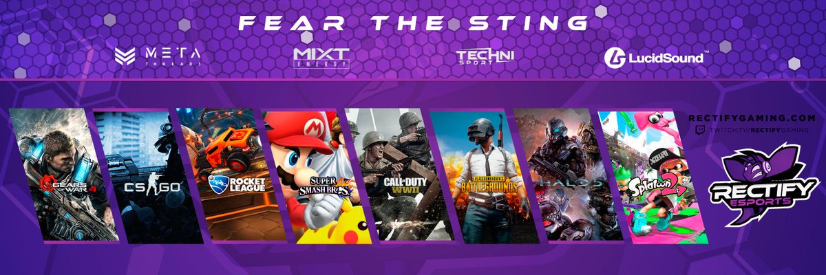RectifyEsports's tweet photo. We've updated our banner and added #Splatoon2!
#RectifySP
#FearTheSting https://t.co/mk2dE7a1E5