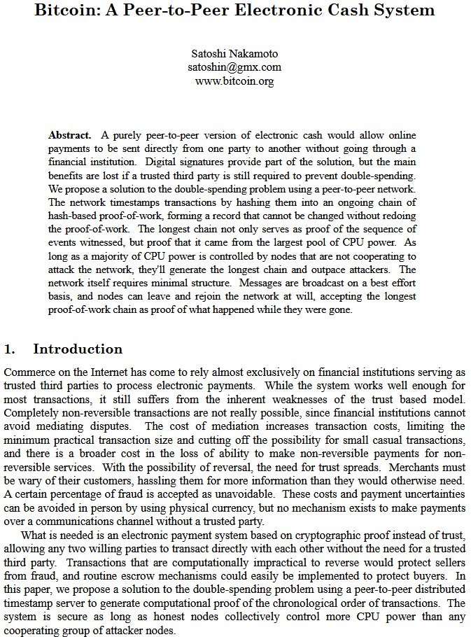 RichardHeartWin's tweet photo. The #Bitcoin whitepaper is only 8 pages long.
Read them.
https://t.co/XhkFu24Rse https://t.co/Q7pIY6rLXe