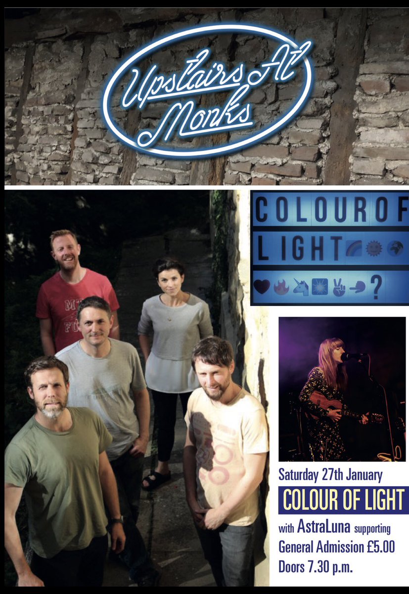 Upstairs At Monks (@at_monks) on Twitter photo Saturday 27th - we’re back! <a href="/jonnyegotrip/">jonnymikartistik</a>’s ‘Colour Of Light’ return to <a href="/MonksWalk/">monks walk</a> with <a href="/astralunamusic/">astraluna</a> opening up the night... come along & sashay around a tad... 🎶🎶
Pls RT <a href="/upthevale/">Mark Kelly</a> <a href="/mikegillett2/">mike gillett</a> <a href="/Wowman4/">Wayne Hodgson</a> <a href="/bugvinylrecords/">bug vinyl records</a> <a href="/eastyorkshirel/">Elaine Lang</a> <a href="/mikartistik/">Mik Artistik</a> Saturday 27th - we’re back! <a href="/jonnyegotrip/">jonnymikartistik</a>’s ‘Colour Of Light’ return to <a href="/MonksWalk/">monks walk</a> with <a href="/astralunamusic/">astraluna</a> opening up the night... come along & sashay around a tad... 🎶🎶
Pls RT <a href="/upthevale/">Mark Kelly</a> <a href="/mikegillett2/">mike gillett</a> <a href="/Wowman4/">Wayne Hodgson</a> <a href="/bugvinylrecords/">bug vinyl records</a> <a href="/eastyorkshirel/">Elaine Lang</a> <a href="/mikartistik/">Mik Artistik</a>