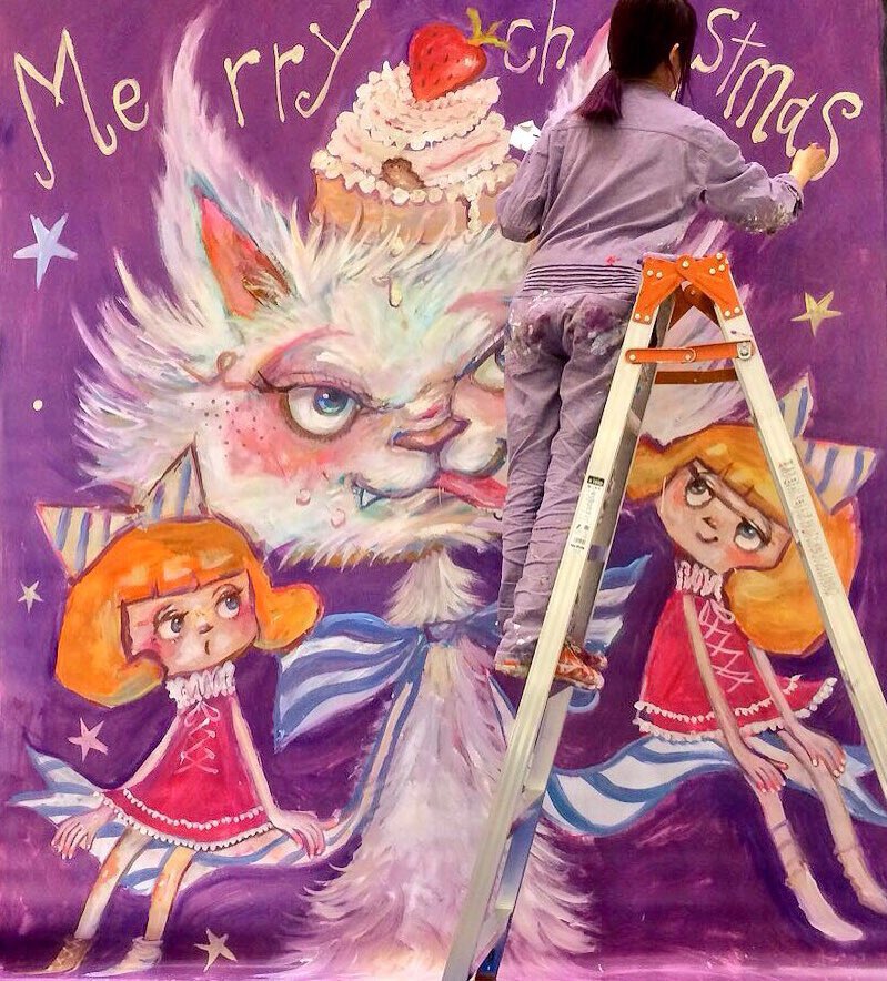chiakikohara's tweet photo. 台北的各位朋友！(*⁰▿⁰*)💜 ✨

我將參加2018 第六屆TICA台北國際動漫節，並現場表演即興藝術創作！
https://t.co/pGJoAd31p7

位置在https://t.co/IGi9ApHE1F攤位
（攤位號碼1108/1207）
歡迎大家來現場參觀！

時間：2018/2/3    10：00～18：00

台北でライブペインティングするよ💜 https://t.co/uDSFbTil04