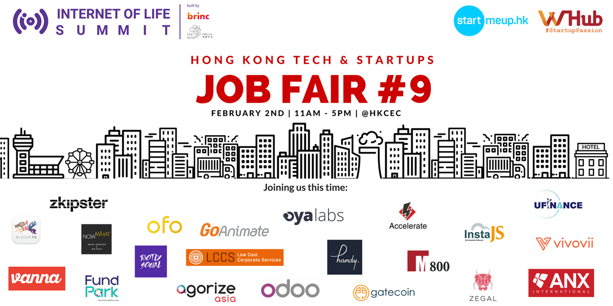 whub_io's tweet photo. Join us for the #StartupJobFair on Feb2 to meet all these awesome startups! @BloomMeHK @zkipster @riotlysocialm @ofo_bicycle @acceleratehk @GoAnimate @Tinklabs @LCCSHK @getzegal @vivoviiapp @anx_intl @gatecoin @odoo @oyalabs @brinciot @themillsfabrica @InvestHK https://t.co/aoqRCfVSIL