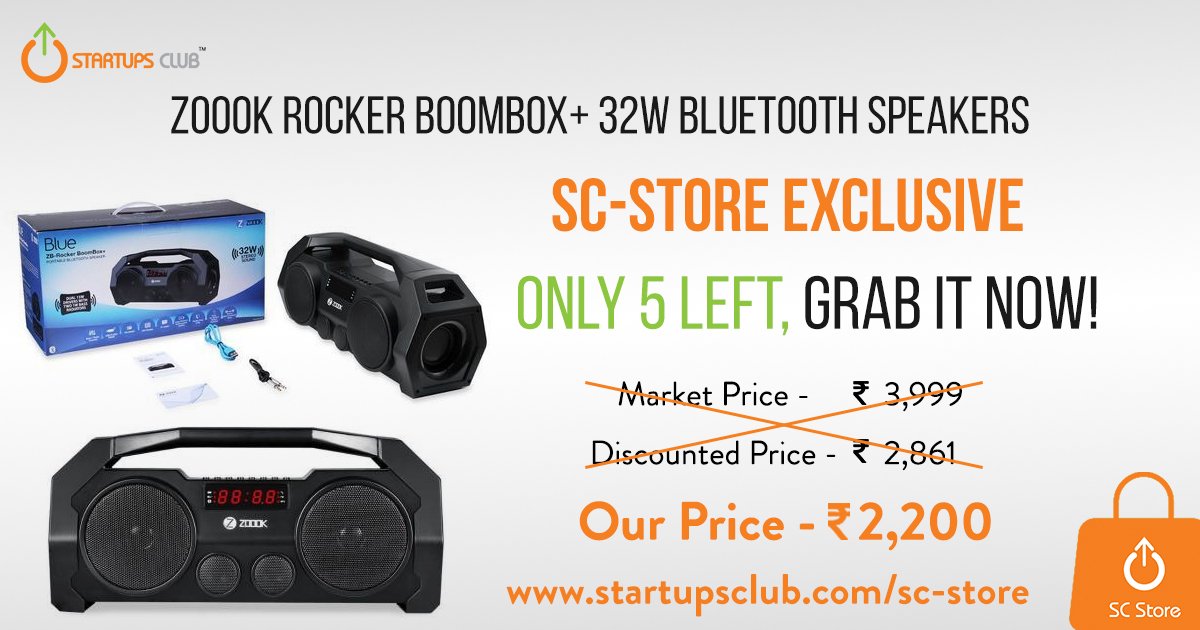 zoook rocker boombox  32w
