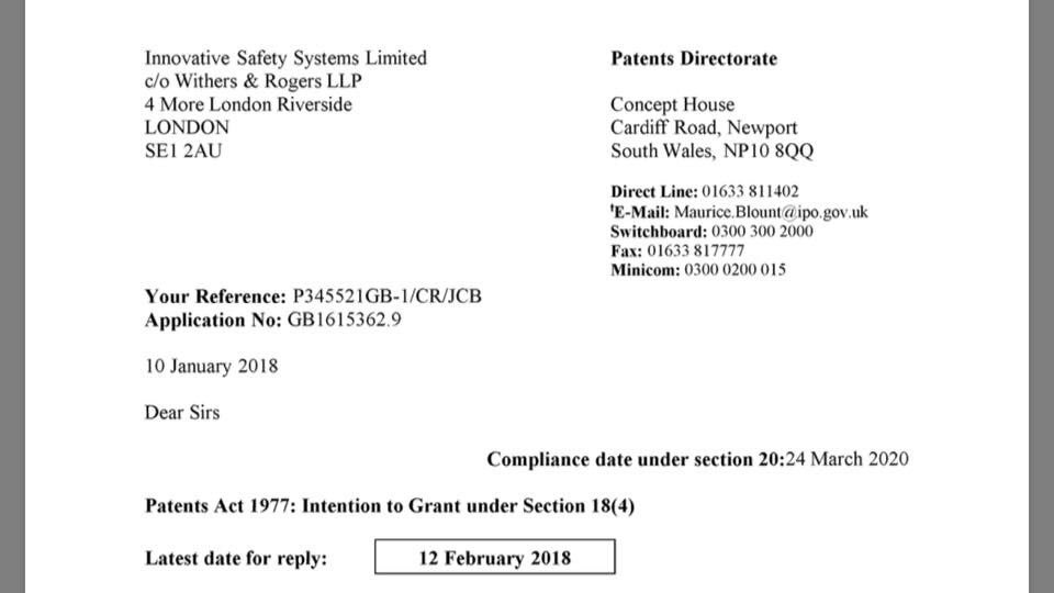 Fleetclear's tweet photo. A great day! We have secured a patent on our latest innovation #Reaclear #patent #reverse #safely https://t.co/EQTLIcCqrN