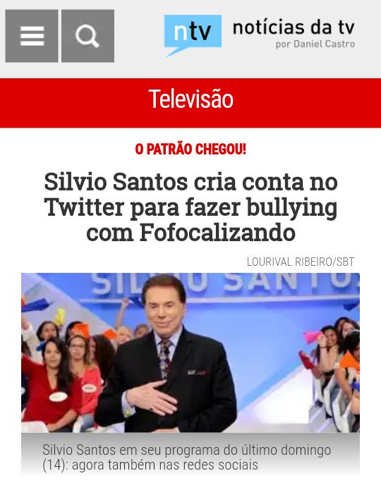 Anna_Licee's tweet photo. "Silvio Santos abre uma conta no Twitter." É hora de voltar. Twitter, vou lhe usar. 😁 kkkkk https://t.co/0XwdA8E4zn