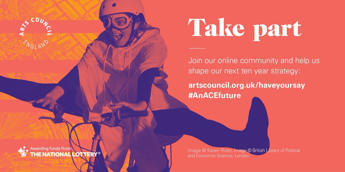 ace_national's tweet image. We’re planning our next ten year strategy and we want you to join the conversation about #AnACEfuture. Register now to have your say on the future of arts, museums and libraries: buff.ly/2mO2CCm